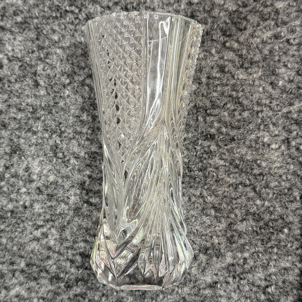 Buckingham Collection Crystal Bud Vase 5" Tall